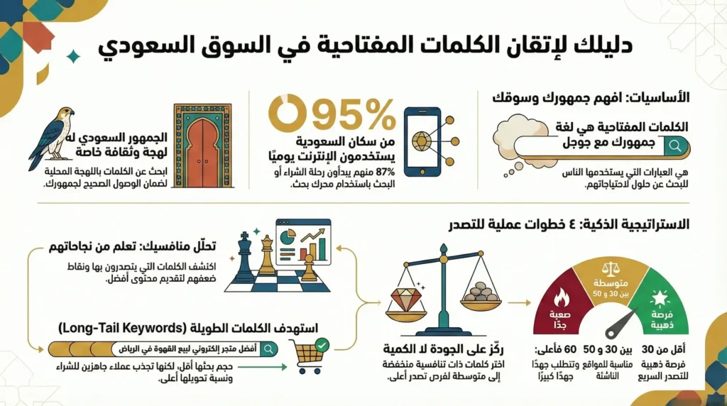 7 خطوات لاختيار الكلمات المفتاحية التي تجلب زيارات حقيقية 2 استراتيجية الكلمات المفتاحية
