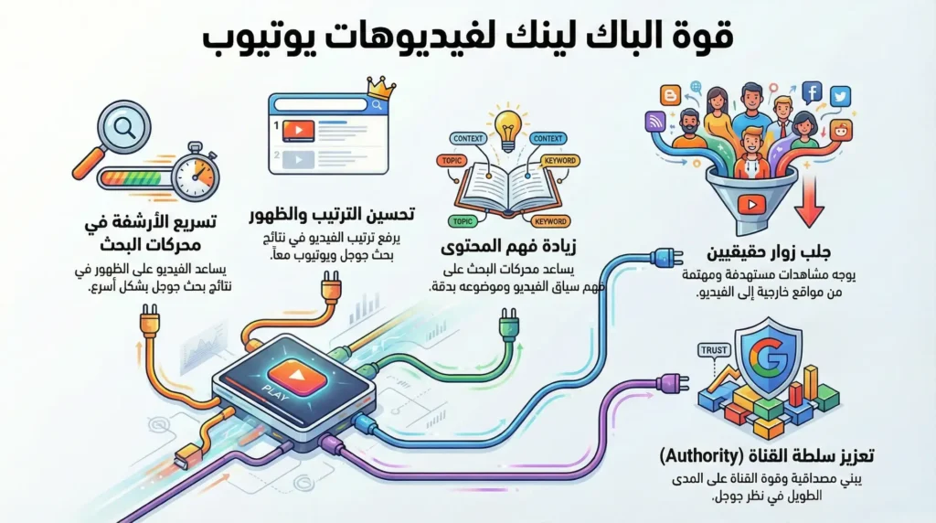 باك لينك لليوتيوب: دليلك الشامل لزيادة المشاهدات وتحسين الترتيب 2 لماذا الباك لينك لليوتيوب مهم