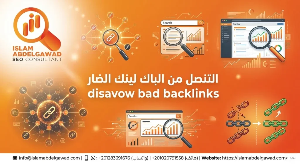 التنصل من الباك لينك الضار disavow bad backlinks