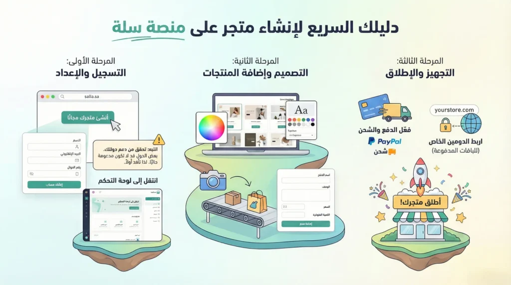 منصة سلة : دليل شامل من خبير منصة سلة لتحقيق النجاح في التجارة الإلكترونية 3 كيف تشترك في منصة سلة؟ دليل خطوة بخطوة من خبير منصة سلة