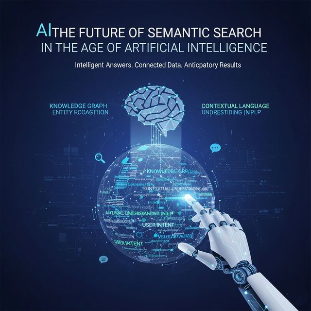 كلمات الـ LSI : دليل شامل لتصدر محركات البحث في 2025 9 The Future of Semantic Search in the Age of Artificial Intelligence designe image