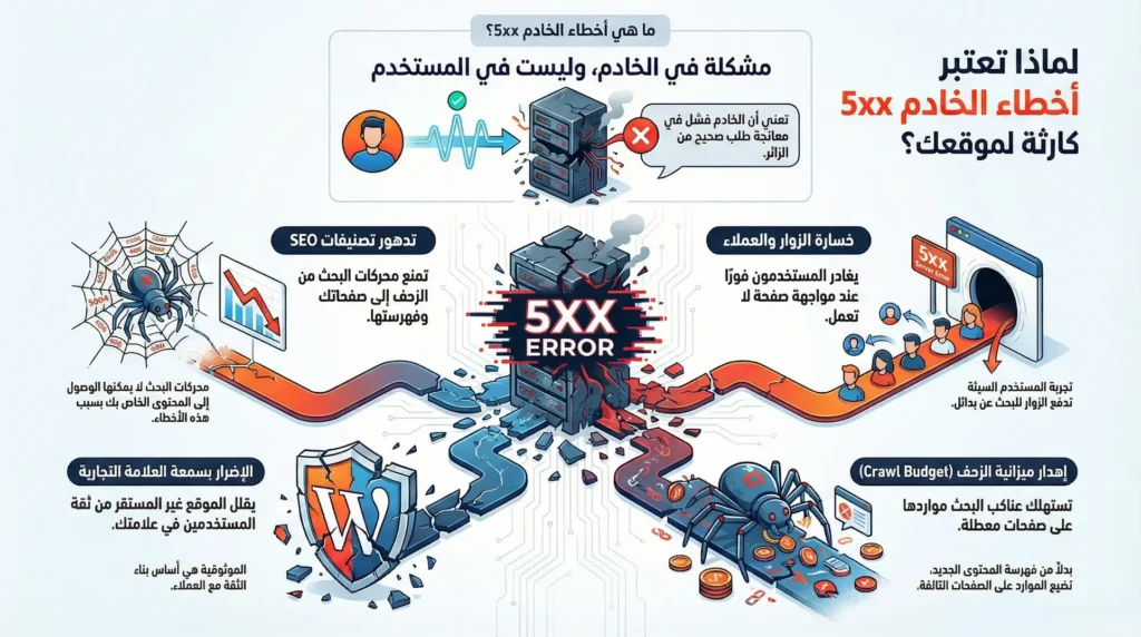 أخطاء الخادم (5xx)