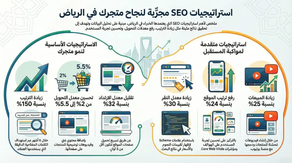 استراتيجيات أفضل محترف سيو متاجر إلكترونية في الرياض لتحسين الأداء