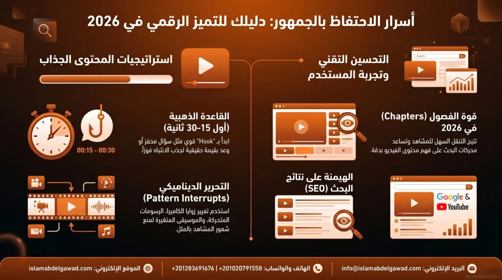 استراتيجيات تعزيز الاحتفاظ بالجمهور (Retention Hacks)