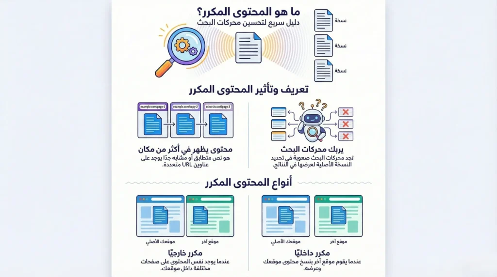 المحتوى المكرر: العدو الخفي الذي يهدد نجاح موقعك في السيو 4 المحتوى المكرر Duplicate Content