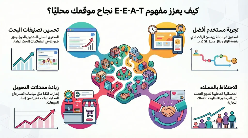 استراتيجيات E-E-A-T لتوسيع نطاق العلامات التجارية العالمية: بناء الثقة والسلطة 2 تأثير E-E-A-T على SEO وأداء الموقع