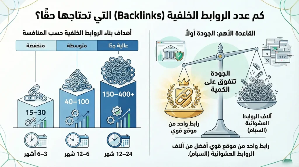 عدد الباك لينك اليدوي الذي تحتاجه فعلًا