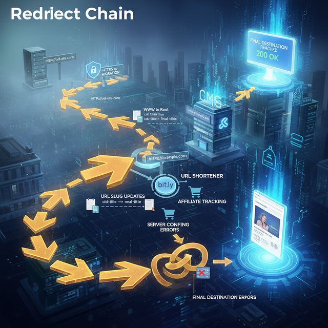 إعادة توجيهات متعددة Redirect Chains: قاتل صامت لتحسين محركات البحث 5 Redirect Chains