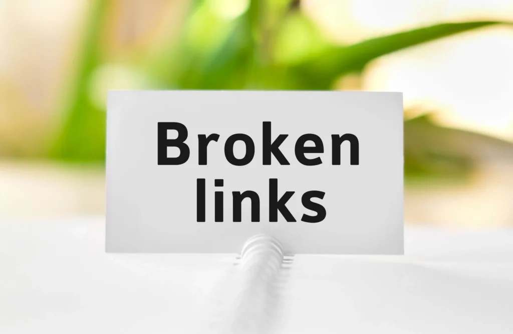 broken links