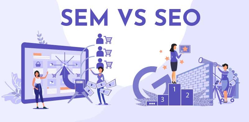 الفرق بين SEO و SEM