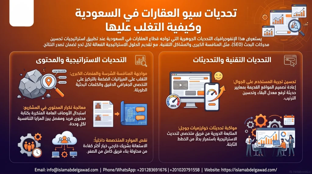 تحديات سيو العقارات في السعودية وكيفية التغلب عليها
